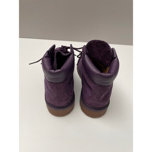 Purple Timberland Boots Waterproof Girl’s  Size 1.5 - Picture 5 of 7